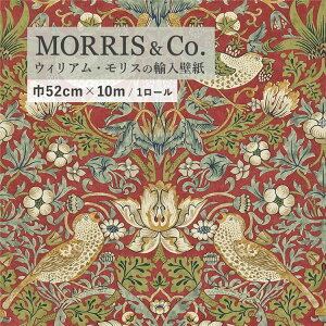 ySiΏۃN[|zzz A ǎ EBAX D_ 216848(212563) 52cm×10m 񂹏i ǎ CMX MORRIS & Co. / Strawberry Thief ǎ{