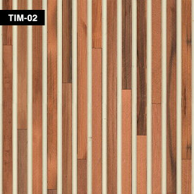 輸入壁紙の切り売り（横巾48.7cm×1m単位で切売）NLXL / TIMBER STRIPS WALLPAPER NLXL / ティンバー ストリップス ウォールペーパー TIMBER STRIPS WALLPAPER Teak on white TIM-02【国内在庫】