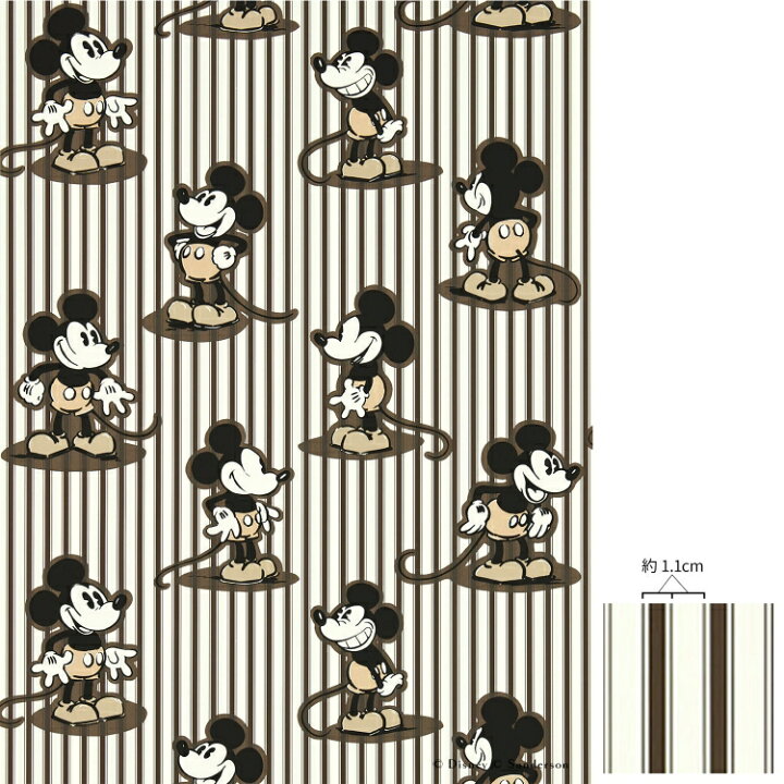 楽天市場】はがせる壁紙 ミッキー マウス 217272 キャラクター 柄 