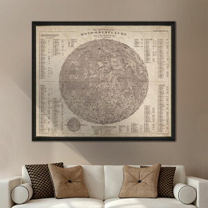 �y�ő�25���N�[�|���z�z���z �y���i����I30��OFF�z MINDTHEGAP WALL ART / Map of the Moon 1880 FA12206 �A�[�g�p�l�� �G�� �Ǌ|�� �C���e���A �Ǐ��� �A�[�g �E�H�[�� �t���[�� �ǎ����{��