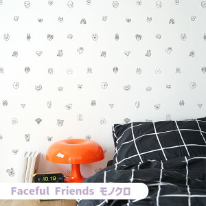 はがせる壁紙 のりなしタイプ クロス 賃貸 幅49cm Doggy’s Collection What's poppin? 犬 イラスト カラフル おしゃれ かわいい ポップ インテリア 部屋 キッズ 子供部屋 自分で 簡単に 張り替え DIY 壁