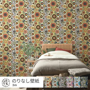 �͂�����ǎ� �̂�Ȃ��^�C�v ���� ������� �N���X WALLTZ �E�H���c 49cm×3m �C�G���[ ���F �O���[�� �� �O���[ �s���N �u���[ �h�b�g �� �A�[�g �זE �n�V�W�����R / Sai-Bow �N���G�C�^�[�Y�ǎ� 
