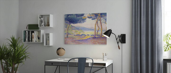 楽天市場 アートパネル 10cm単位でサイズオーダーできる 絵画 壁掛け インテリア 壁飾り キャンバス アート ウォール アンリ エドモン クロス 新印象派 点描画 絵画 壁紙屋本舗 カベガミヤホンポ