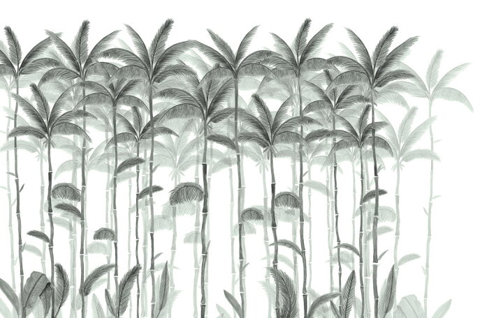 楽天市場 アートパネル 10cm単位でサイズオーダーできる 絵画 壁掛け インテリア 壁飾り キャンバス アート ウォール ヤシの木 パームツリー モノクロ モノトーン 壁紙屋本舗 カベガミヤホンポ