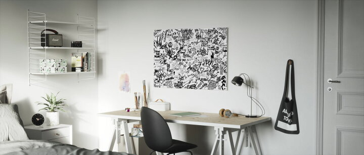 楽天市場】アートパネル 10cm単位でサイズオーダーできる 絵画 壁掛け インテリア 壁飾り キャンバス アート ウォール グラフィティ グラフィティ アート ストリートアート 白 ホワイト e323714 : 壁紙屋本舗・カベガミヤホンポ