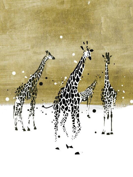 楽天市場 アートパネル 10cm単位でサイズオーダーできる 絵画 壁掛け インテリア 壁飾り キャンバス アート ウォール キリン 動物 イラスト 壁紙屋本舗 カベガミヤホンポ