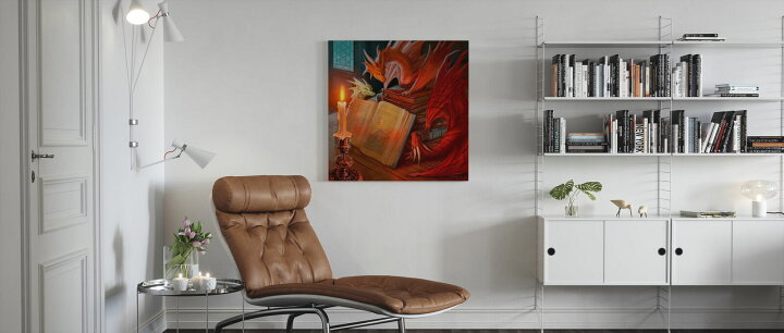 楽天市場 アートパネル 10cm単位でサイズオーダーできる 絵画 壁掛け インテリア 壁飾り キャンバス アート ウォール ドラゴン ファンタジー キッズ 子ども部屋 赤 レッド 壁紙屋本舗 カベガミヤホンポ