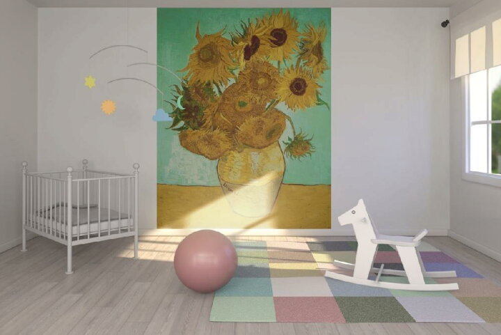 楽天市場 アート 絵画の壁紙 ゴッホ ひまわり 輸入 カスタム壁紙 Photowall Gogh Vincent Van Sunflowers E2175 貼ってはがせるフリース壁紙 不織布 海外取り寄せのため1カ月程度でお届け 代引き 後払い不可 壁紙 屋本舗 カベガミヤホンポ