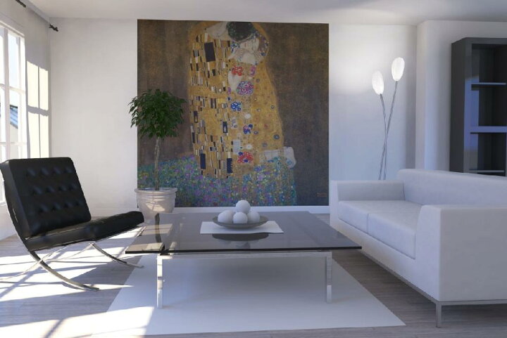 楽天市場 グスタフ クリムト 接吻の壁紙 輸入 カスタム壁紙 Photowall Klimt Gustav Kiss E 貼ってはがせるフリース壁紙 不織布 海外取り寄せのため1カ月程度でお届け 代引き 後払い不可 壁紙屋本舗 カベガミヤホンポ