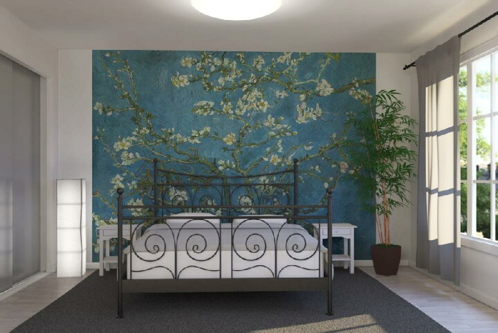 楽天市場 アート 絵画の壁紙 ゴッホ 花咲くアーモンドの木の枝 輸入 カスタム壁紙 Photowall Van Gogh Almond Blossom E035 貼ってはがせるフリース壁紙 不織布 海外取り寄せのため1カ月程度でお届け 代引き 後払い不可 壁紙屋本舗 カベガミヤホンポ