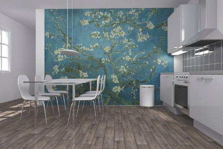 楽天市場 アート 絵画の壁紙 ゴッホ 花咲くアーモンドの木の枝 輸入 カスタム壁紙 Photowall Van Gogh Almond Blossom E035 貼ってはがせるフリース壁紙 不織布 海外取り寄せのため1カ月程度でお届け 代引き 後払い不可 壁紙屋本舗 カベガミヤホンポ