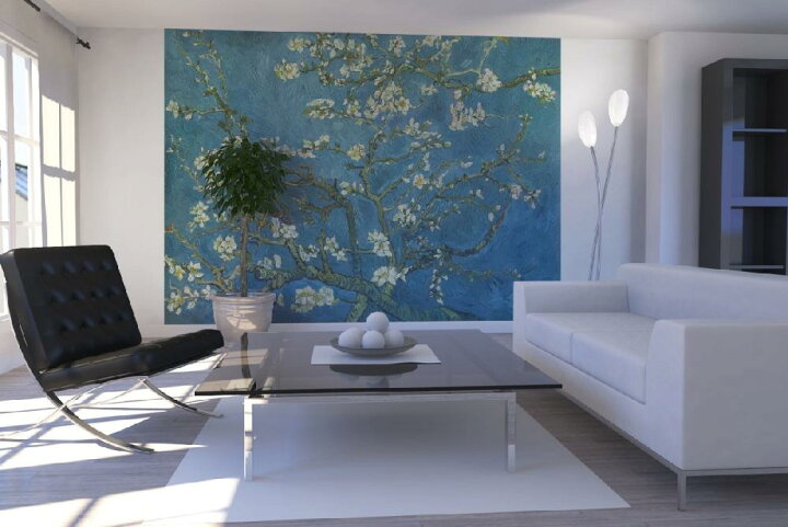 楽天市場 アート 絵画の壁紙 ゴッホ 花咲くアーモンドの木の枝 輸入 カスタム壁紙 Photowall Van Gogh Almond Blossom E035 貼ってはがせるフリース壁紙 不織布 海外取り寄せのため1カ月程度でお届け 代引き 後払い不可 壁紙屋本舗 カベガミヤホンポ