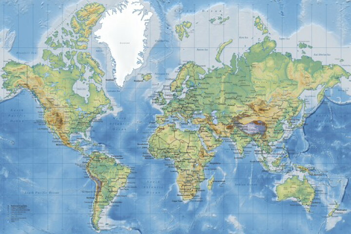 楽天市場 地図 世界地図 ワールドマップの壁紙 輸入 カスタム壁紙 Photowall World Map Detailed Without Roads E 貼ってはがせるフリース壁紙 不織布 海外取り寄せのため1カ月程度でお届け 代引き 後払い不可 壁紙 屋本舗 カベガミヤホンポ
