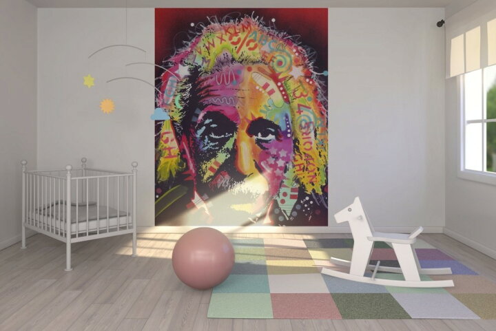 楽天市場 アート 絵画 人物の壁紙 アインシュタイン 輸入 カスタム壁紙 Photowall Einstein 2 E 貼ってはがせるフリース壁紙 不織布 海外取り寄せのため1カ月程度でお届け 代引き 後払い不可 壁紙屋本舗 カベガミヤホンポ