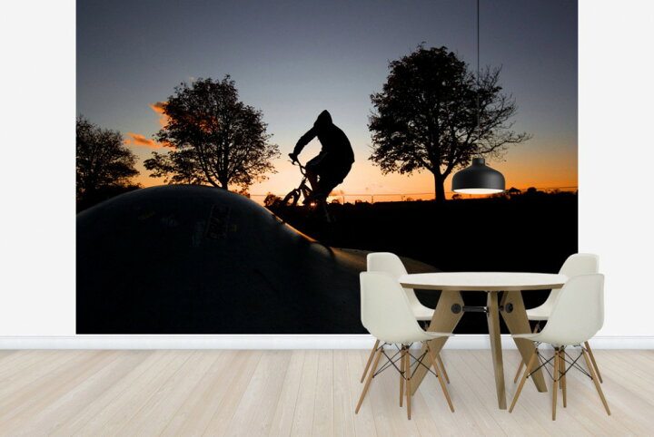 楽天市場 自然 人物の壁紙 輸入 カスタム壁紙 Photowall Bmx Biking At Sunset E236 貼ってはがせるフリース壁紙 不織布 海外取り寄せのため1カ月程度でお届け 代引き 後払い不可 壁紙屋本舗 カベガミヤホンポ
