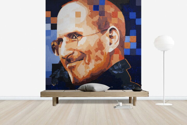 楽天市場 アート 絵画 人物の壁紙 スティーブ ジョブズ 輸入 カスタム壁紙 Photowall I Phone Home E 貼ってはがせるフリース壁紙 不織布 海外取り寄せのため1カ月程度でお届け 代引き 後払い不可 壁紙屋本舗 カベガミヤホンポ