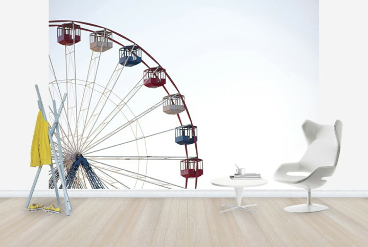 楽天市場 観覧車の壁紙 輸入 カスタム壁紙 Photowall Ferris Wheel E244 貼ってはがせるフリース壁紙 不織布 海外取り寄せのため1カ月程度でお届け 代引き 後払い不可 壁紙屋本舗 カベガミヤホンポ