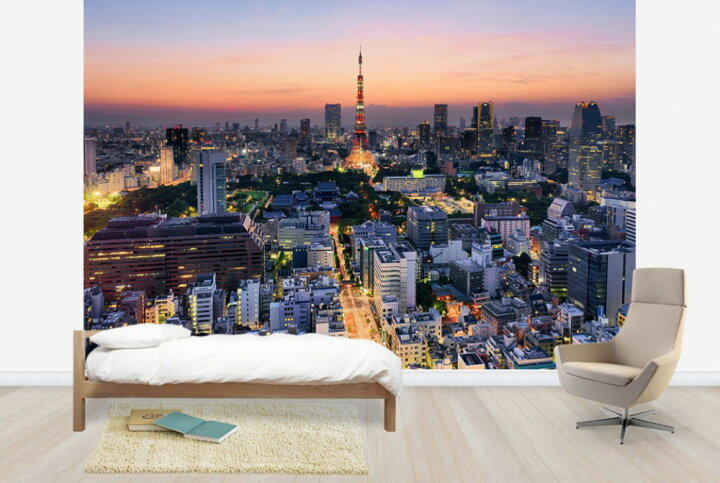 楽天市場 都市 都会 摩天楼 自然の壁紙 夏 東京 夜景 輸入 カスタム壁紙 Photowall Tokyo On A Hot Summer Eve E 貼ってはがせるフリース壁紙 不織布 海外取り寄せのため1カ月程度でお届け 代引き 後払い不可 壁紙 屋本舗 カベガミヤホンポ