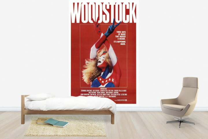 楽天市場 アート 絵画の壁紙 ウッドストック 輸入 カスタム壁紙 Photowall Woodstock Poster Art E 貼ってはがせるフリース壁紙 不織布 海外取り寄せのため1カ月程度でお届け 代引き 後払い不可 壁紙屋本舗 カベガミヤホンポ