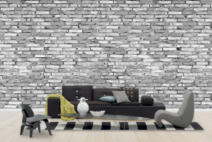 楽天市場 フェイク だまし絵 レンガの壁紙 輸入 カスタム壁紙 Photowall Old Brickwall Grey E 貼ってはがせるフリース壁紙 不織布 海外取り寄せのため1カ月程度でお届け 代引き 後払い不可 壁紙屋本舗 カベガミヤホンポ