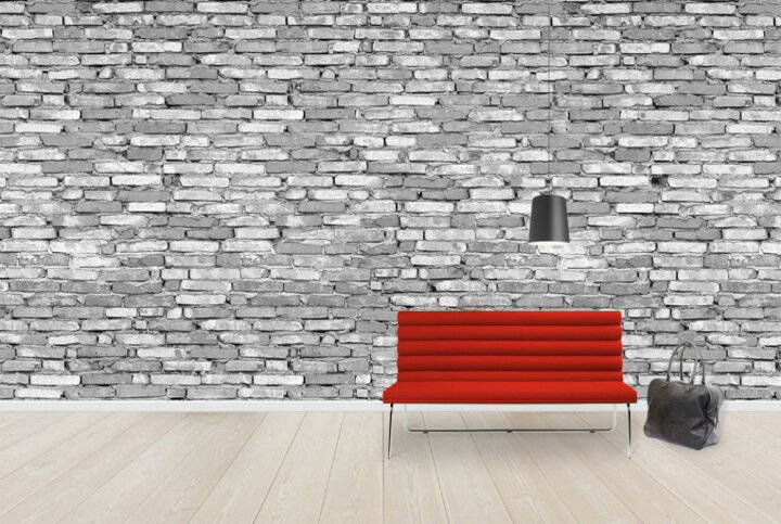 楽天市場 フェイク だまし絵 レンガの壁紙 輸入 カスタム壁紙 Photowall Old Brickwall Grey E 貼ってはがせるフリース壁紙 不織布 海外取り寄せのため1カ月程度でお届け 代引き 後払い不可 壁紙屋本舗 カベガミヤホンポ