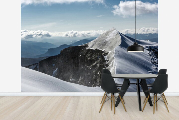 楽天市場 風景 景色 自然の壁紙 冬 雪山 輸入 カスタム壁紙 Photowall Kebnekaise In Birght Light E 貼ってはがせるフリース壁紙 不織布 海外取り寄せのため1カ月程度でお届け 代引き 後払い不可 壁紙 屋本舗 カベガミヤホンポ