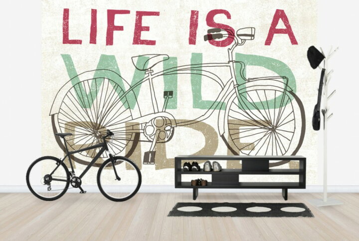 楽天市場 タイポグラフィー 文字 言葉 名言の壁紙 輸入 カスタム壁紙 Photowall Road Trip Wild Ride 0361 貼ってはがせるフリース壁紙 不織布 海外取り寄せのため1カ月程度でお届け 代引き 後払い不可 壁紙屋本舗 カベガミヤホンポ