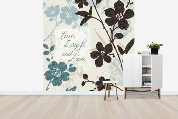 楽天市場 タイポグラフィー 文字 言葉 名言の壁紙 輸入 カスタム壁紙 Photowall Live Laugh And Love 0370 貼ってはがせるフリース壁紙 不織布 海外取り寄せのため1カ月程度でお届け 代引き 後払い不可 壁紙 屋本舗 カベガミヤホンポ