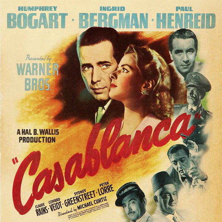 楽天市場 映画 テレビ キャラクター 人物の壁紙 輸入 カスタム壁紙 Photowall Movie Poster Casablanca E 貼ってはがせるフリース壁紙 不織布 海外取り寄せのため1カ月程度でお届け 代引き 後払い不可 壁紙 屋本舗 カベガミヤホンポ