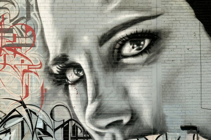 楽天市場 女性の顔 アート 壁画 グラフィティの壁紙 輸入 カスタム壁紙 Photowall Woman S Face Graffiti Wall 貼ってはがせるフリース壁紙 不織布 海外取寄せ商品 代引き 後払い不可 壁紙屋本舗 カベガミヤホンポ