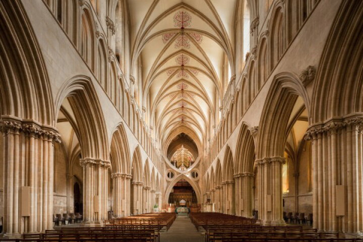 楽天市場 教会 ステンドグラスの壁紙 輸入 カスタム壁紙 Photowall Wells Cathedral 貼ってはがせるフリース壁紙 不織布 海外取り寄せのため1カ月程度でお届け 代引き 後払い不可 壁紙屋本舗 カベガミヤホンポ