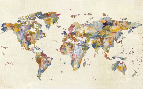 楽天市場】地図 世界地図 マップ ワールドマップ マルチカラーの壁紙 