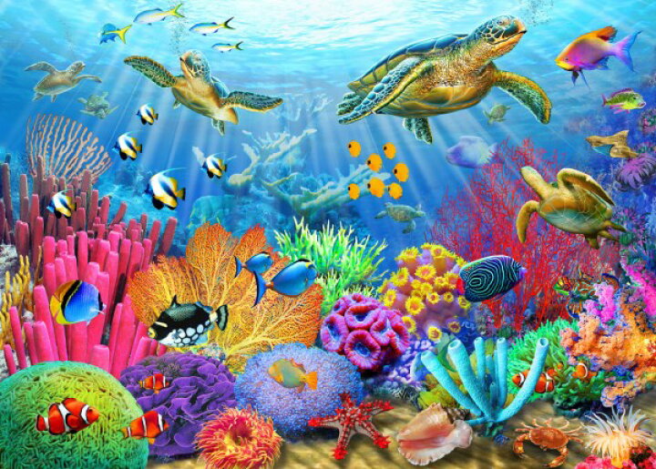 楽天市場 ウミガメ 海 トロピカル アートの壁紙 輸入 カスタム壁紙 Photowall Turtle Coral Reef 貼ってはがせるフリース壁紙 不織布 海外取り寄せのため1カ月程度でお届け 代引き 後払い不可 壁紙屋本舗 カベガミヤホンポ