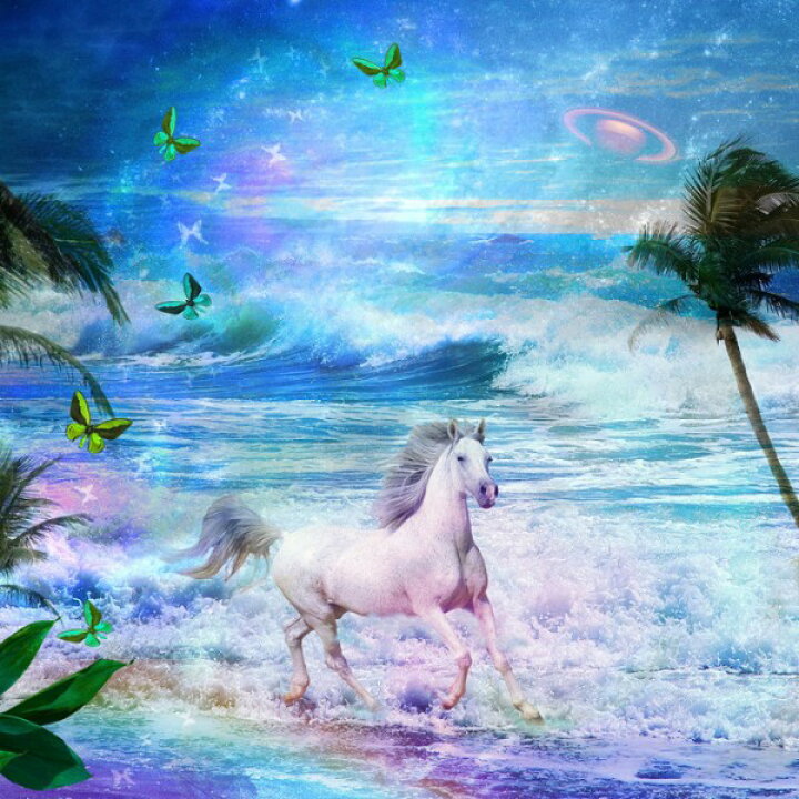 楽天市場 白馬 ウマ ファンタジー ファンシーの壁紙 輸入 カスタム壁紙 Photowall Enchanted Horse 貼ってはがせるフリース壁紙 不織布 海外取り寄せのため1カ月程度でお届け 代引き 後払い不可 壁紙屋本舗 カベガミヤホンポ