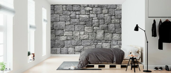 楽天市場 石積み 石 岩 テクスチャー フェイクの壁紙 輸入 カスタム壁紙 Photowall Old Gray Stone Wall 貼ってはがせるフリース壁紙 不織布 海外取り寄せのため1カ月程度でお届け 代引き 後払い不可 壁紙 屋本舗 カベガミヤホンポ
