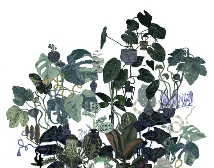 楽天市場 ボタニカル 植物 ダークグリーンの壁紙 輸入 カスタム壁紙 Photowall Tangled Tree Ii 貼ってはがせるフリース壁紙 不織布 海外取り寄せのため1カ月程度でお届け 代引き 後払い不可 壁紙屋本舗 カベガミヤホンポ