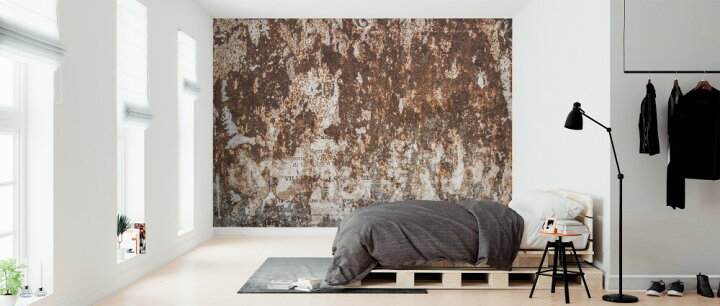 楽天市場 コンクリート 壁 フェイクの壁紙 輸入 カスタム壁紙 Photowall Rusty Wall 貼ってはがせるフリース 壁紙 不織布 海外取り寄せのため1カ月程度でお届け 代引き 後払い不可 壁紙屋本舗 カベガミヤホンポ