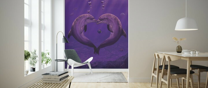 楽天市場 イルカ ハート 海の壁紙 輸入 カスタム壁紙 Photowall Sea Of Hearts Def 貼ってはがせるフリース壁紙 不織布 海外取り寄せのため1カ月程度でお届け 代引き 後払い不可 壁紙屋本舗 カベガミヤホンポ