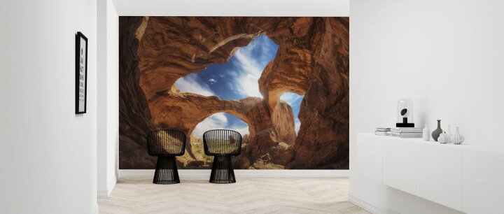 楽天市場 岩 大自然の壁紙 輸入 カスタム壁紙 Photowall Double Arch 貼ってはがせるフリース壁紙 不織布 海外取り寄せのため1カ月程度でお届け 代引き 後払い不可 壁紙屋本舗 カベガミヤホンポ