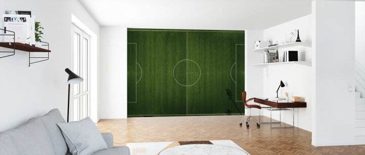 楽天市場 サッカーグラウンド フィールド 緑の壁紙 輸入 カスタム壁紙 Photowall Soccer Field View 貼ってはがせるフリース壁紙 不織布 海外取り寄せのため1カ月程度でお届け 代引き 後払い不可 壁紙屋本舗 カベガミヤホンポ