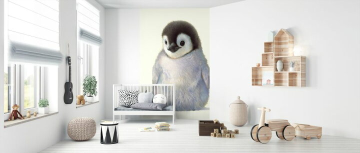 楽天市場 ペンギン 赤ちゃん かわいいの壁紙 輸入 カスタム壁紙 Photowall Penguin Chick 126 貼ってはがせるフリース壁紙 不織布 海外取り寄せのため1カ月程度でお届け 代引き 後払い不可 壁紙屋本舗 カベガミヤホンポ