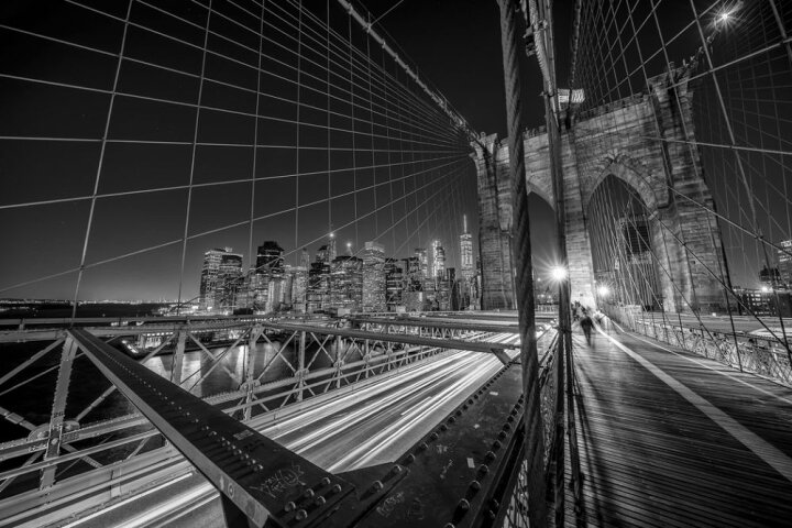 楽天市場 ブルックリン橋 モノクロの壁紙 輸入 カスタム壁紙 Photowall Brooklyn Bridge Lights 貼ってはがせるフリース壁紙 不織布 海外取り寄せのため1カ月程度でお届け 代引き 後払い不可 壁紙屋本舗 カベガミヤホンポ