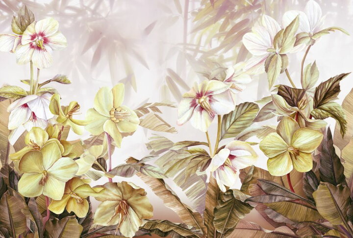 楽天市場 花 白 ホワイト 黄色 イエローの壁紙 輸入 カスタム壁紙 Photowall White And Yellow Lily Flowers 貼ってはがせるフリース壁紙 不織布 海外取り寄せのため1カ月程度でお届け 代引き 後払い不可 壁紙 屋本舗 カベガミヤホンポ