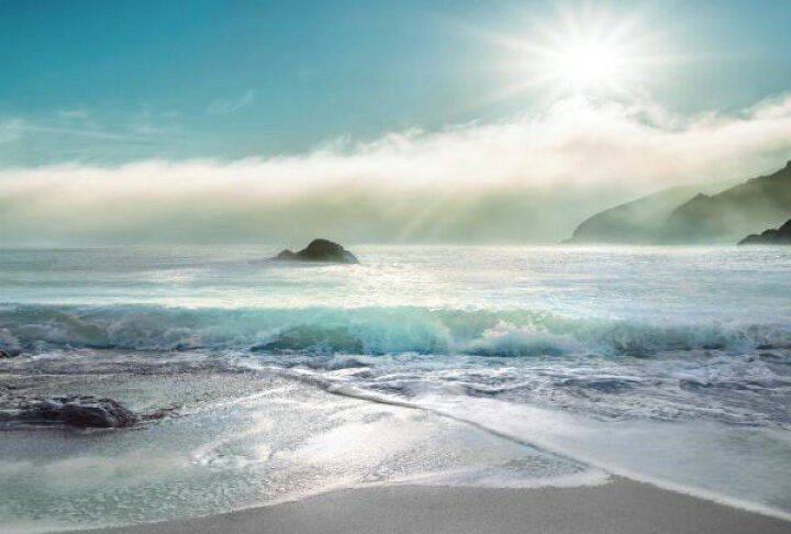 楽天市場 海岸 浜辺 ビーチ 波の壁紙 輸入 カスタム壁紙 Photowall Sunlight Over The Ocean 貼ってはがせるフリース壁紙 不織布 海外取り寄せのため1カ月程度でお届け 代引き 後払い不可 壁紙屋本舗 カベガミヤホンポ