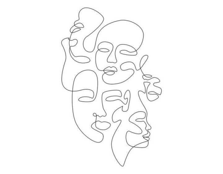 楽天市場 モノトーン 白 ホワイト イラスト 顔の壁紙 輸入 カスタム壁紙 Photowall All Around 貼ってはがせるフリース壁紙 不織布 海外取り寄せのため1カ月程度でお届け 代引き 後払い不可 壁紙屋本舗 カベガミヤホンポ