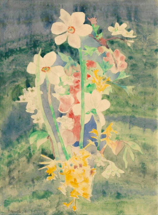 楽天市場 水仙 花 チャールズ デムス 絵画 水彩画の壁紙 輸入 カスタム壁紙 Photowall Narcissi Charles Demuth 貼ってはがせるフリース壁紙 不織布 海外取り寄せのため1カ月程度でお届け 代引き 後払い不可 壁紙 屋本舗 カベガミヤホンポ
