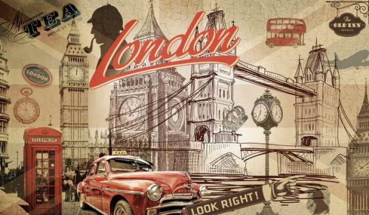 楽天市場 ロンドン コラージュ ビンテージの壁紙 輸入 カスタム壁紙 Photowall Vintage London Postcard 貼ってはがせるフリース壁紙 不織布 海外取り寄せのため1カ月程度でお届け 代引き 後払い不可 壁紙 屋本舗 カベガミヤホンポ