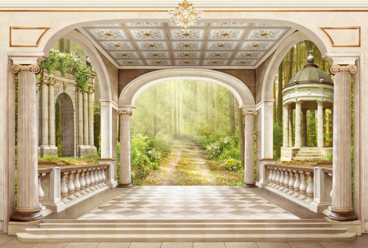楽天市場 正門 クラシック アーチ 3dの壁紙 輸入 カスタム壁紙 Photowall Majestic Portal 140 貼ってはがせるフリース壁紙 不織布 海外取り寄せのため1カ月程度でお届け 代引き 後払い不可 壁紙屋本舗 カベガミヤホンポ