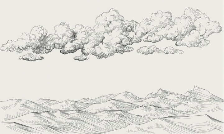 楽天市場 雲 山 版画 イラスト アイボリー オフホワイト アンティークの壁紙 輸入 カスタム壁紙 Photowall Between Clouds And Earth Bright 貼ってはがせるフリース壁紙 不織布 海外取り寄せのため1カ月程度でお届け 代引き 後払い不可 壁紙