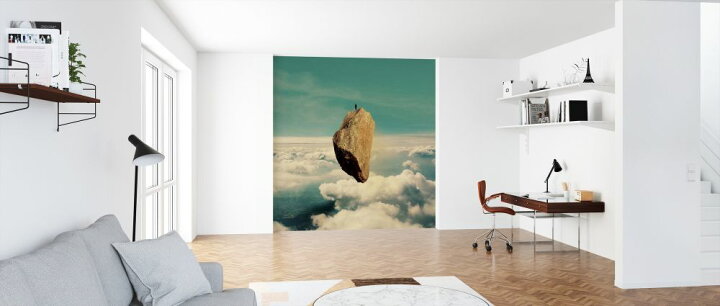 楽天市場 岩 人物 空 雲 シュールレアリスムの壁紙 輸入 カスタム壁紙 Photowall The Island 貼ってはがせるフリース壁紙 不織布 海外取り寄せのため1カ月程度でお届け 代引き 後払い不可 壁紙屋本舗 カベガミヤホンポ